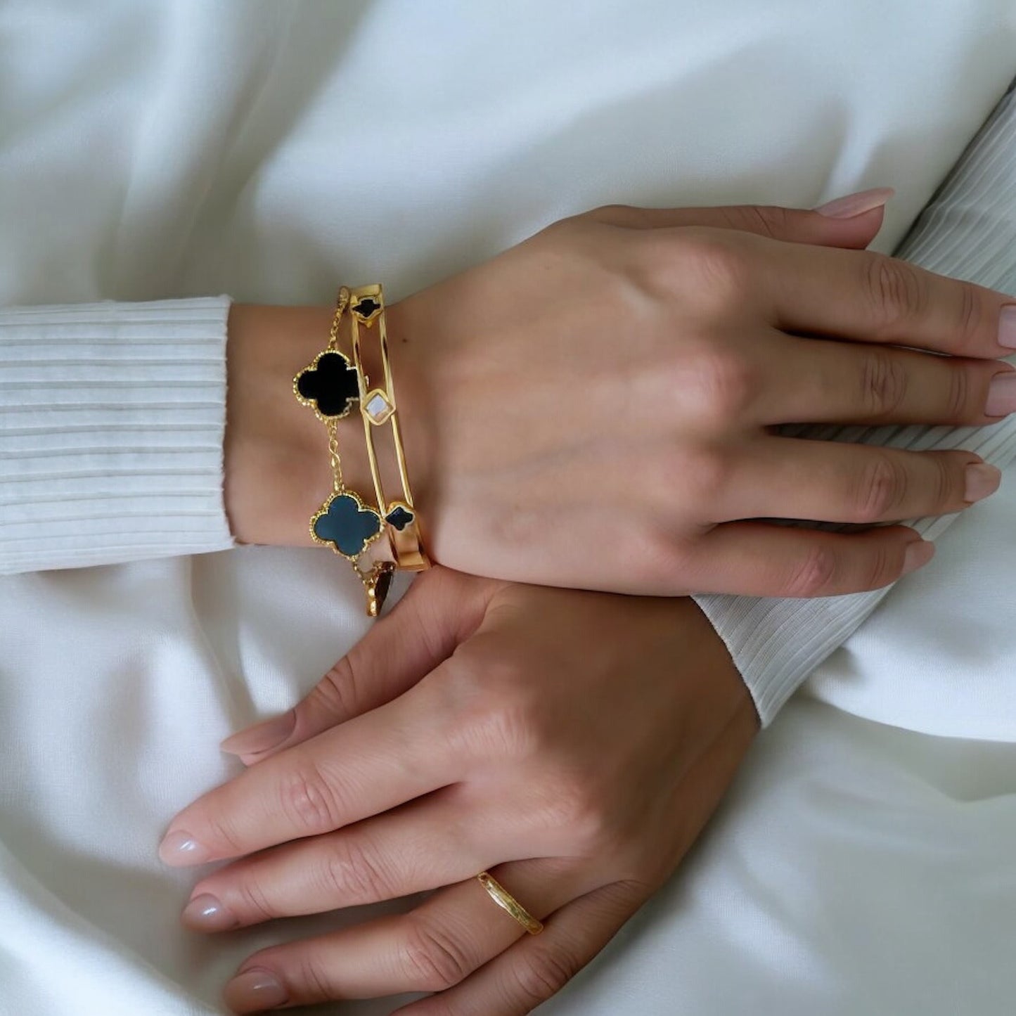 LILIA|Bracciale Rigido Clover