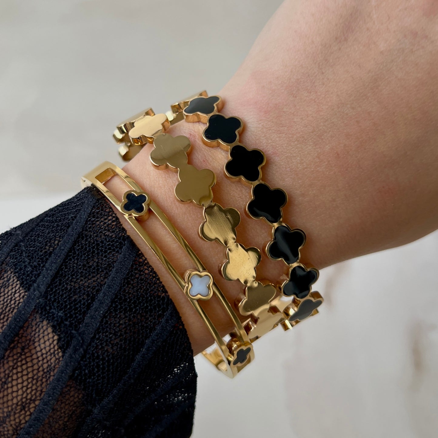 LILITH|Bracciale rigido Clover