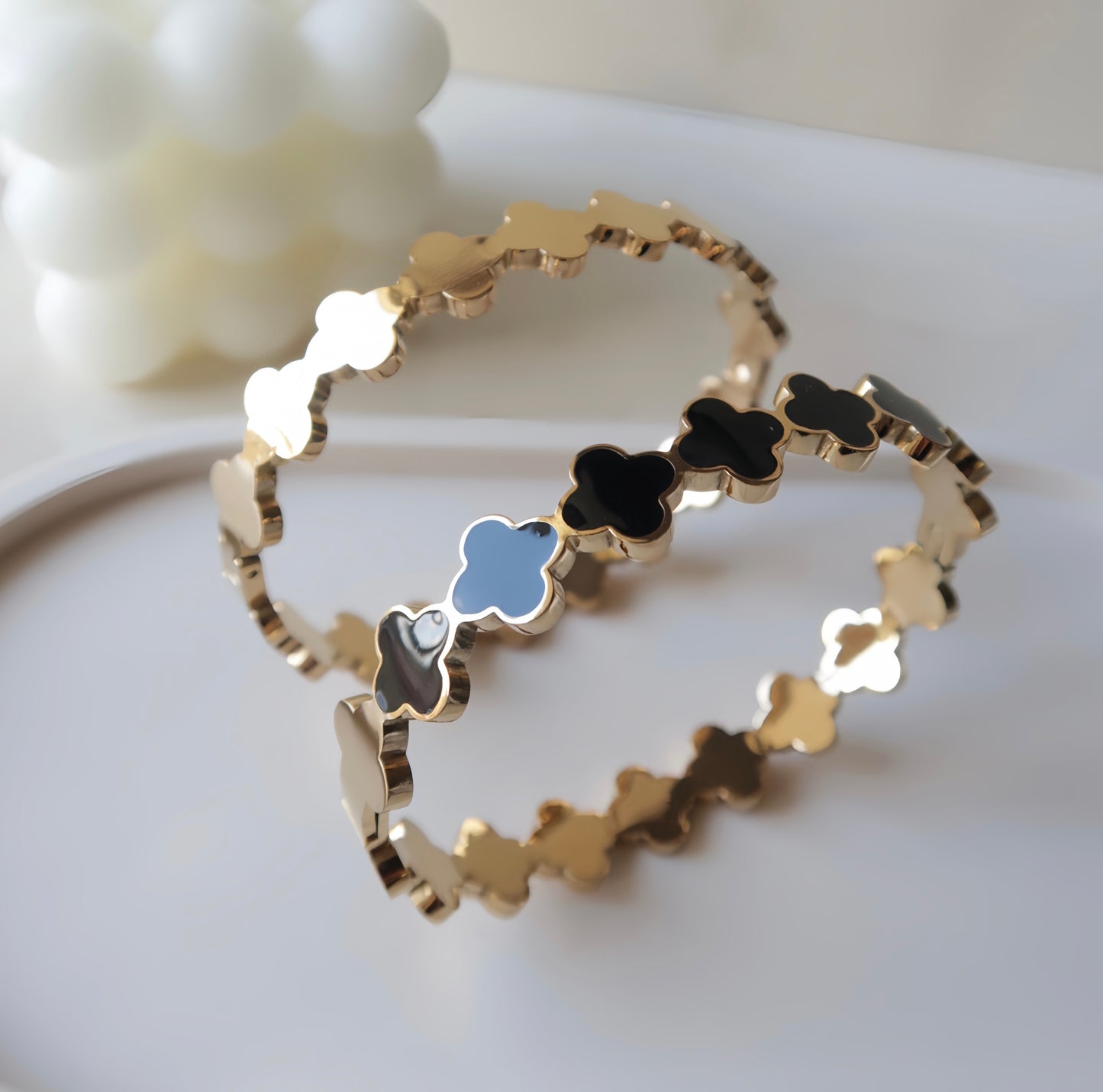 LILITH|Bracciale rigido Clover